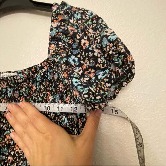 Stitch & Pine floral print smocked lightweight summer 
Jumpsuit wide leg L 14 - Picture 10 of 10